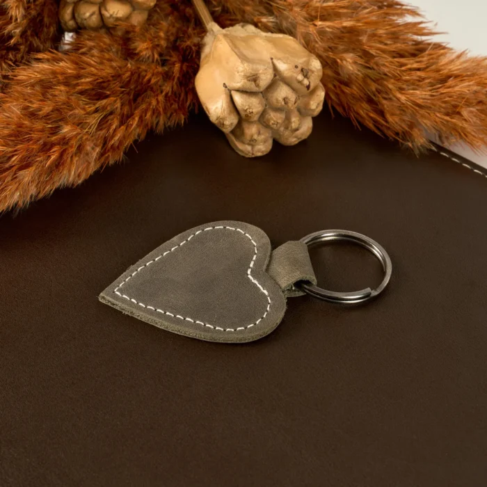 Personalized Leather Keychain for Couples Gift, Custom Leather Keychain Couples Name, Date Initial Couples Anniversary Gift, Gift for Him - Image 6
