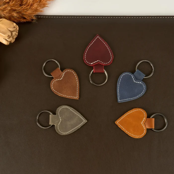 Personalized Leather Keychain for Couples Gift, Custom Leather Keychain Couples Name, Date Initial Couples Anniversary Gift, Gift for Him - Image 3
