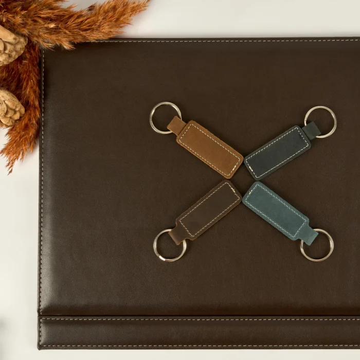Personalized Leather Keychain, Customized Keyfob Wedding Gift for Him, Leather Keychain with Personalized, Name Keychain for Mens - Image 7